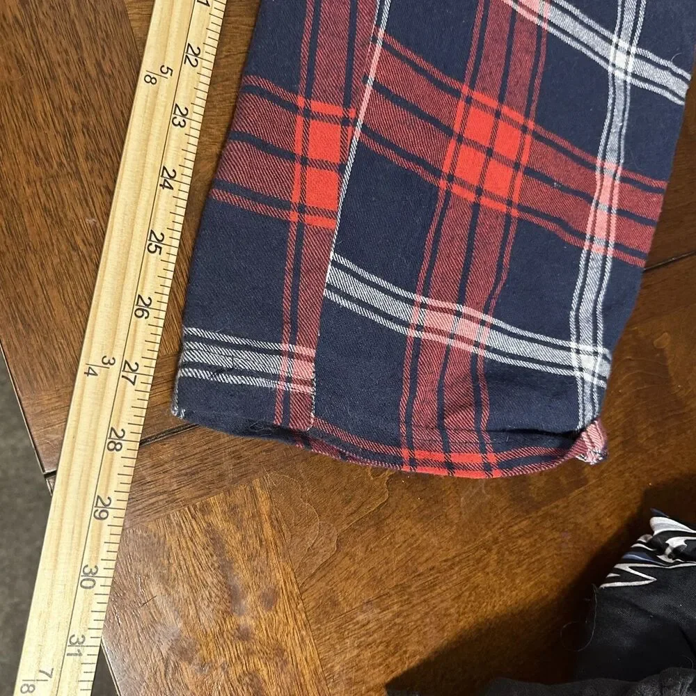 Canyon Creek Womens Red and Blue Plaid Flannel Pajama Pants Size XL